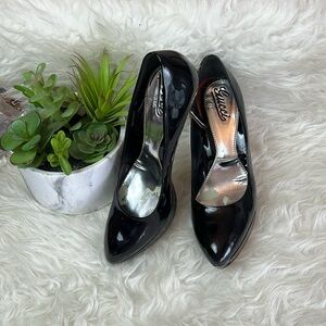 Vintage🧚‍♀️Gucci Women’s Black Patent Leather Stiletto Heel Pumps Size EU 39